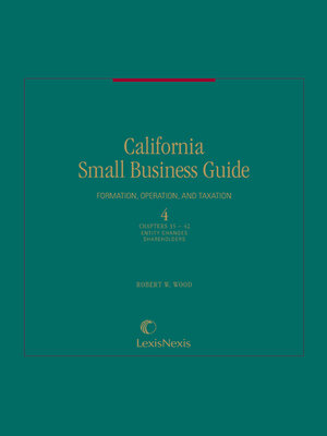 cover image of California Small Business Guide: Formation, Operation, and Taxation